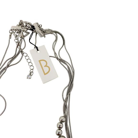 Bancroft five layer silver tone Necklace - NWT - Picture 3 of 3